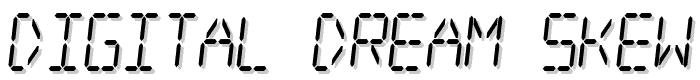 Digital dream Skew Narrow font
